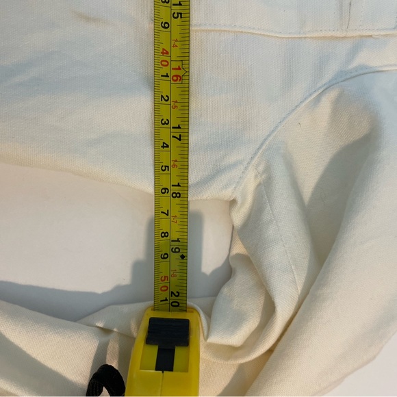 Lauren Ralph Lauren women's ivory cotton twill cropped jacket. Size M Petite - Picture 9 of 12